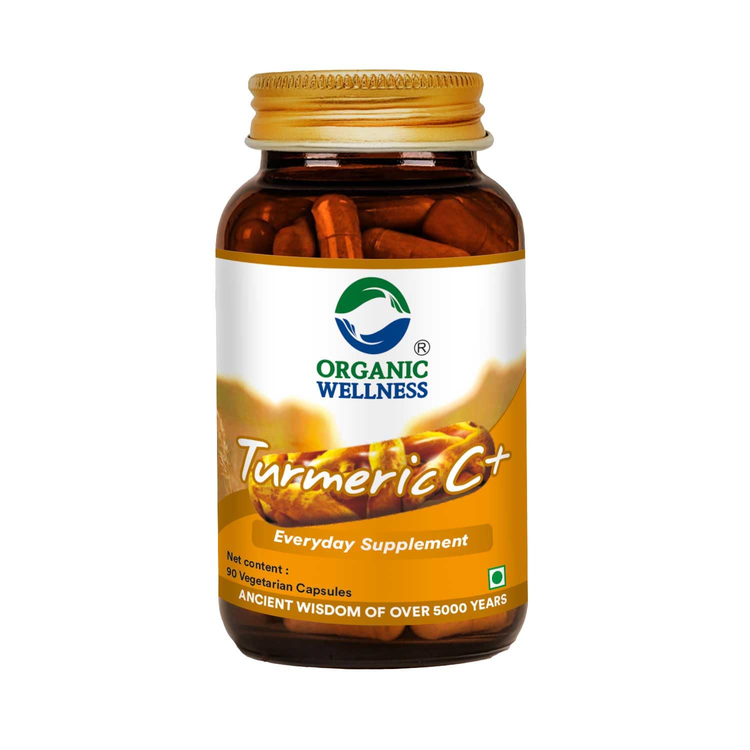 Organic Wellness Turmeric 90 Capsules