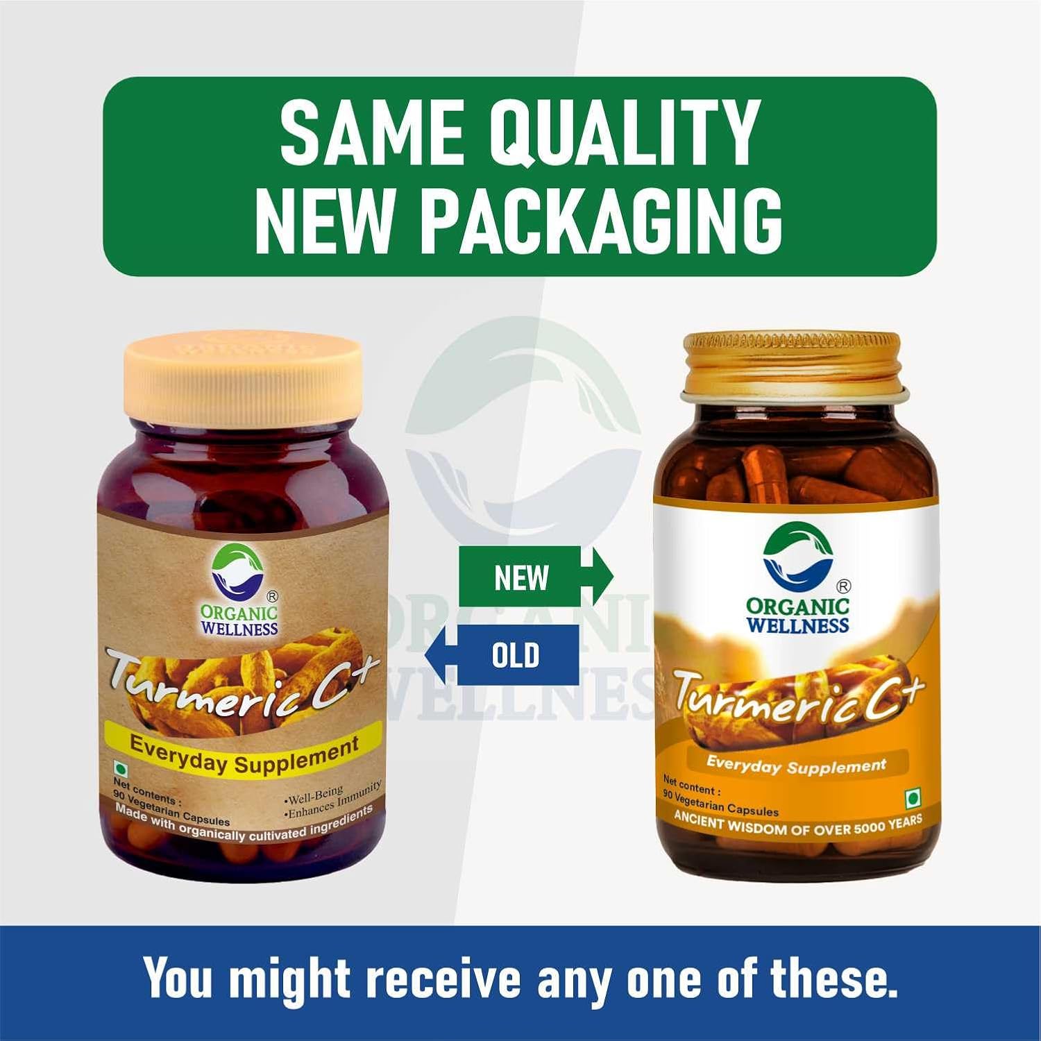 Organic Wellness Turmeric 90 Capsules - Ảnh 4