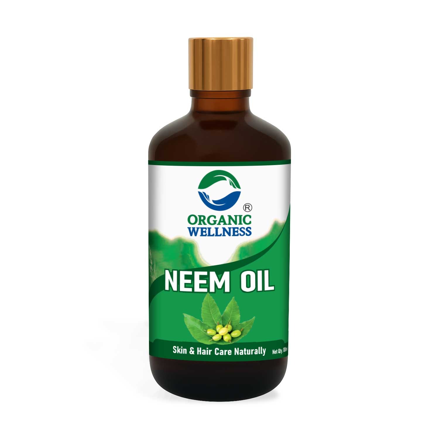 Dầu Neem Ép Lạnh Nguyên Chất Organic Wellness II Hỗ Trợ Da Đầu Khỏe Mạnh & Chống Gàu – 100 ml