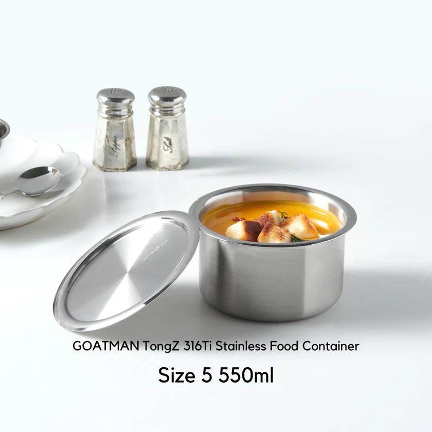 Hộp đựng thực phẩm bằng thép không gỉ GOTMAN TongZ 316Ti - Ảnh 3