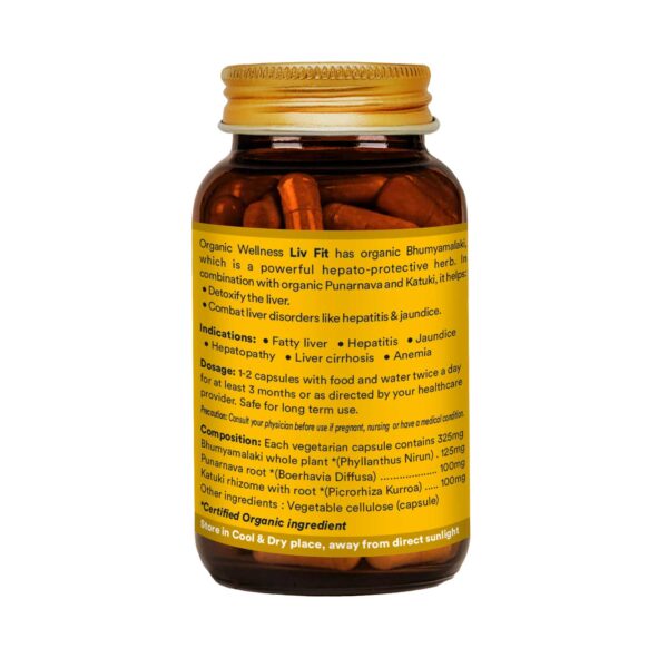 Liv Fit 90 N Veg Capsules | Công Thức Thải Độc & Phục Hồi Gan Nhiễm Mỡ | Cho Lá Gan Khỏe Mạnh || Viên Uống Tốt Nhất Cho Gan - Ảnh 2