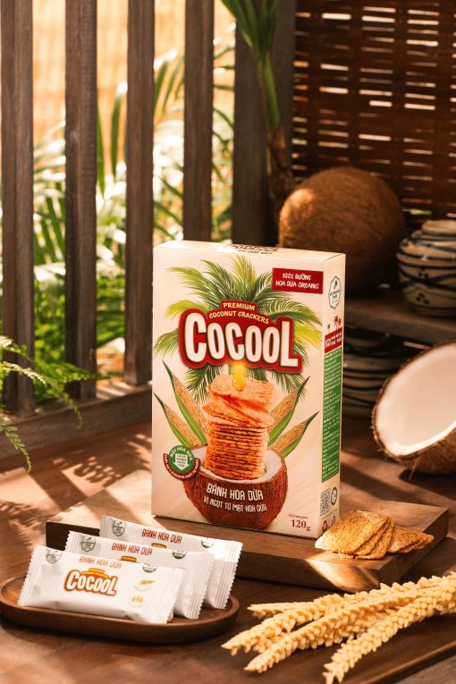 Bánh hoa dừa COCOOL - 120g