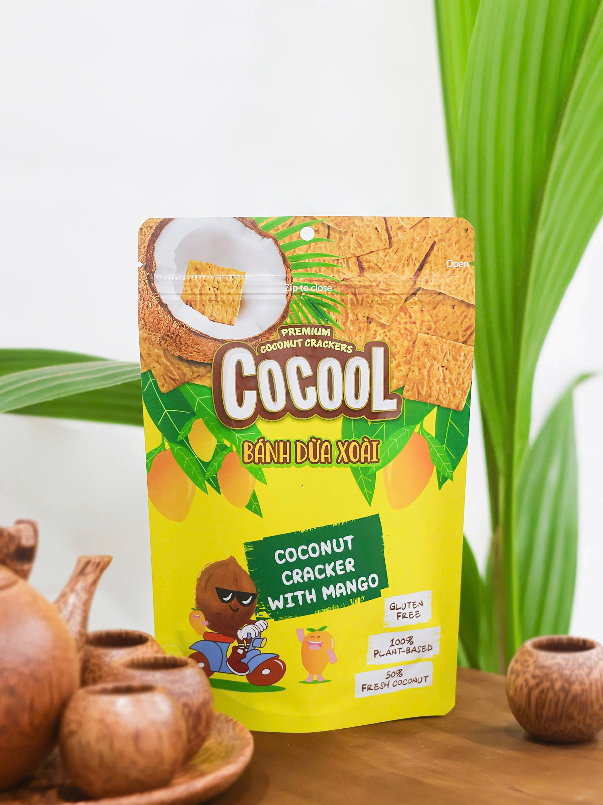 Bánh dừa nướng Cocool – 80 gram (Vị Xoài)